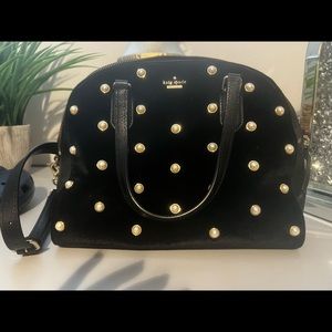 Black and pearl kate spade crossbody